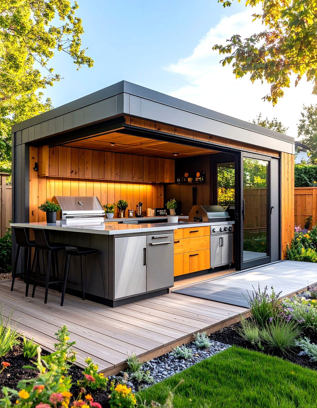 The Outdoor Kitchen and Barbecue Garden Shed - 30 garden shed ideas
