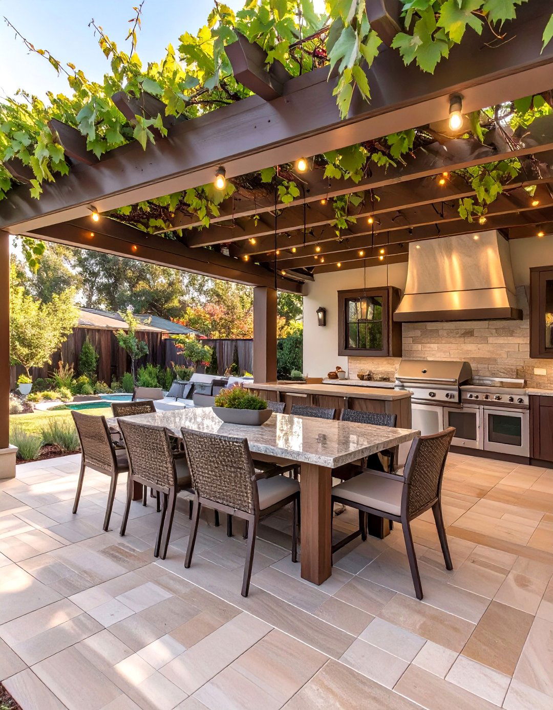 The Outdoor Kitchen and Dining Deck - 30 deck design tool ideas