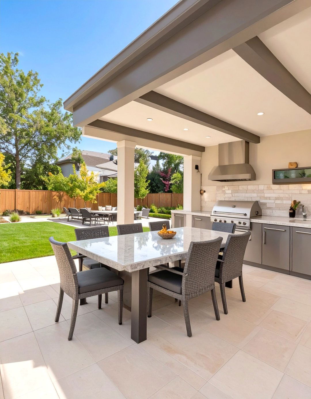 The Outdoor Kitchen and Dining Hub - 30 covered patio extension ideas