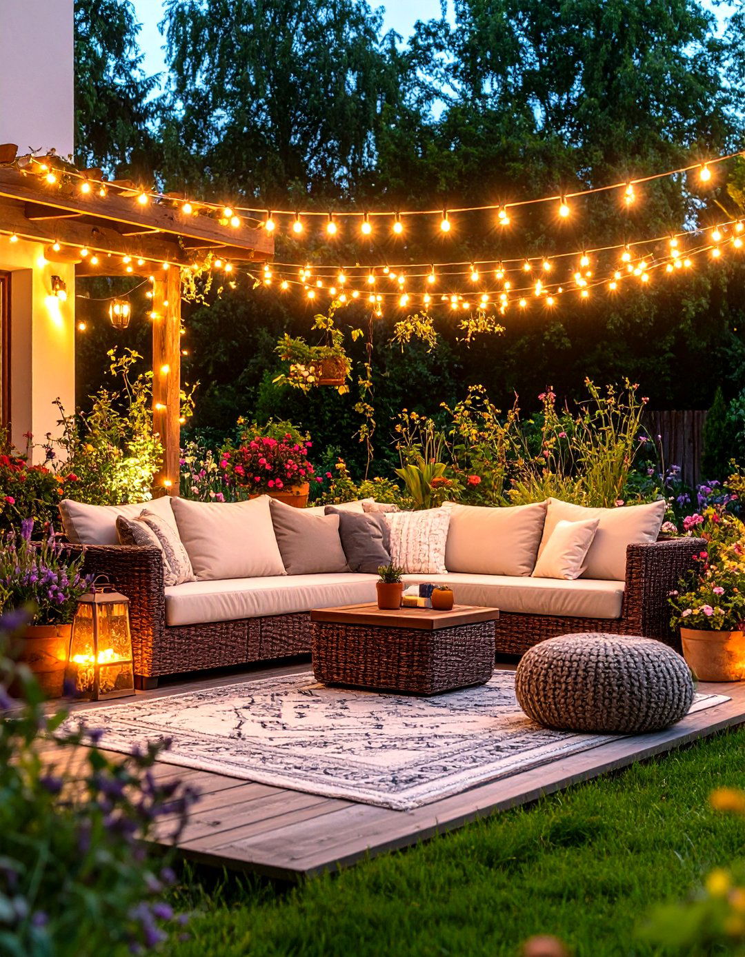 The Outdoor Living Room Garden - 30 easy garden ideas