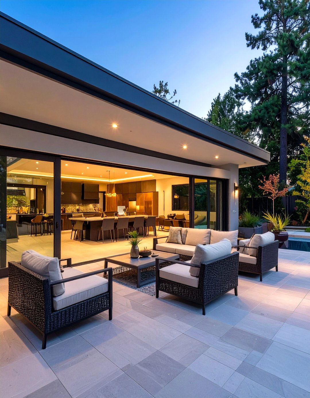 The Outdoor Living Transition Garage - 30 garage makeover ideas