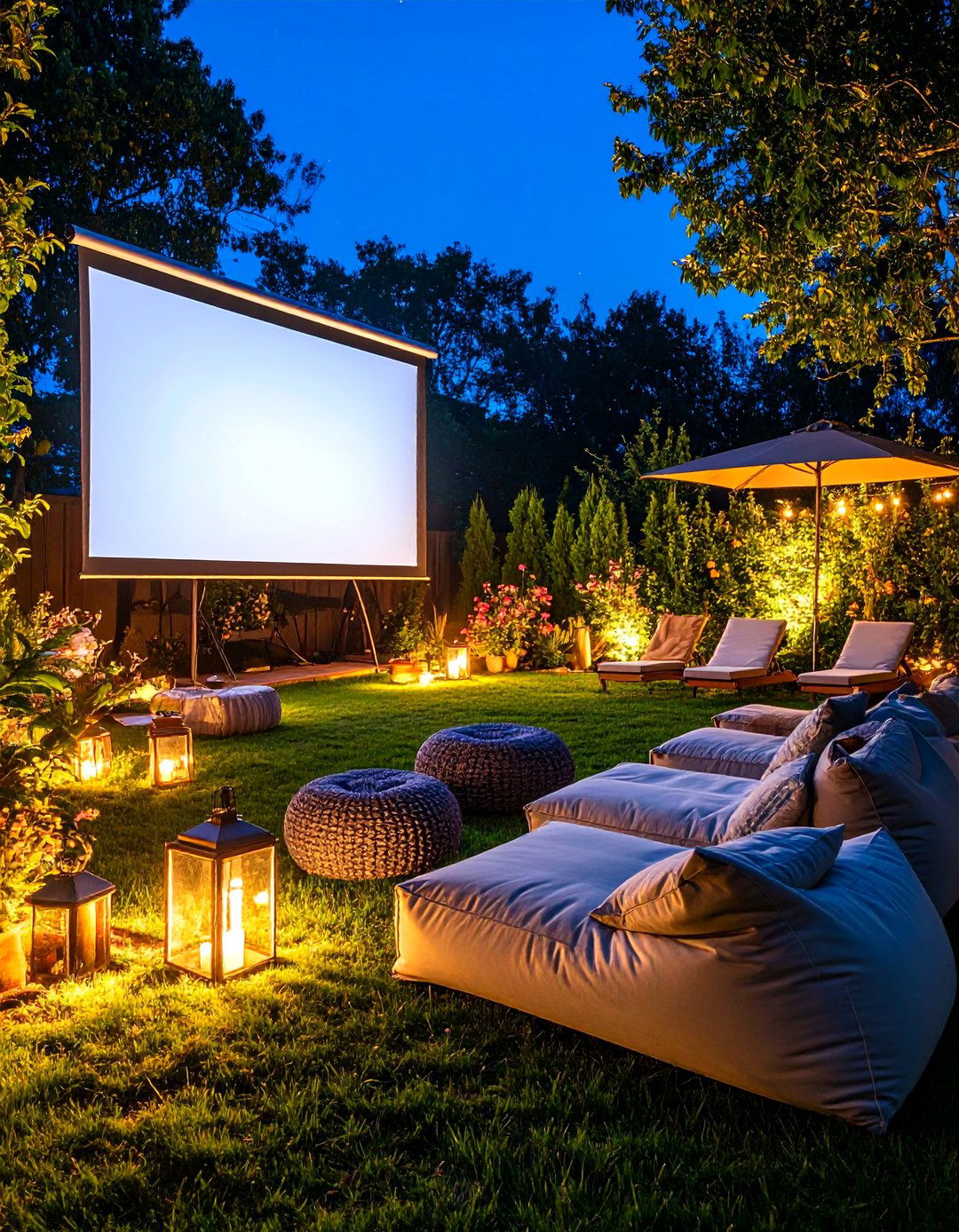 The Outdoor Movie Night Backyard - 30 backyard furniture ideas