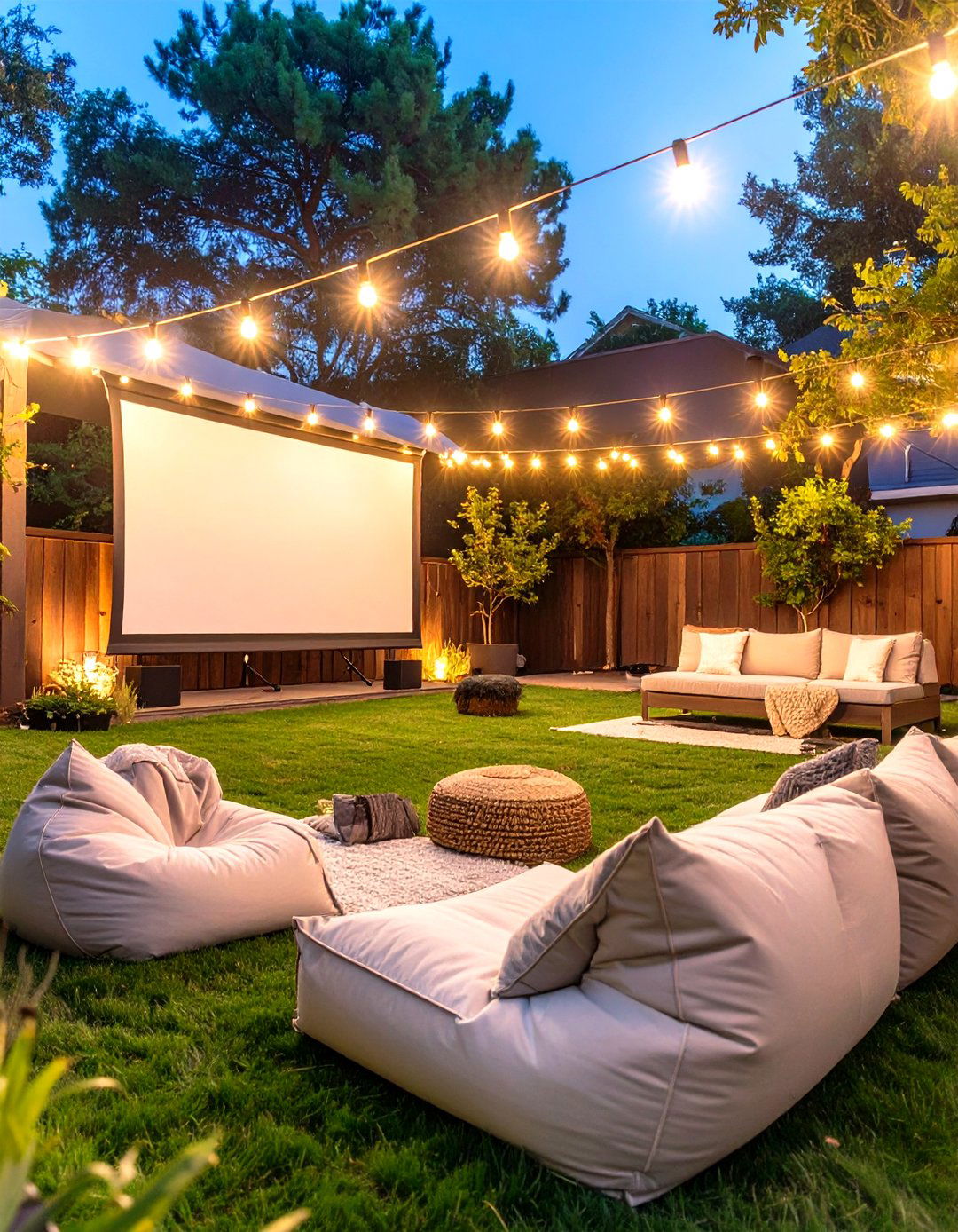 The Outdoor Movie Night Backyard - 30 design your backyard online free ideas