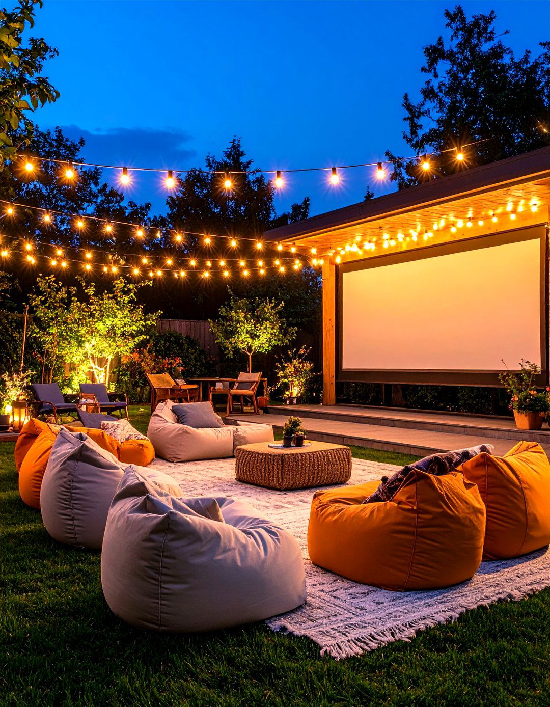 The Outdoor Movie Night Patio - 30 easy patio ideas