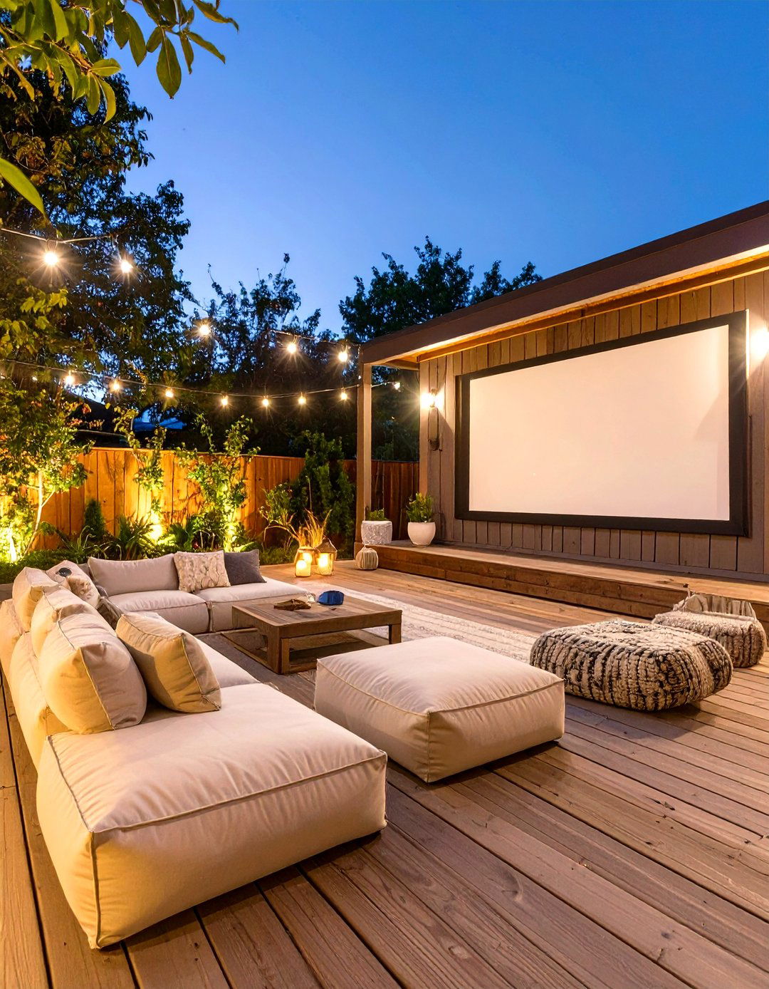 The Outdoor Movie Theater Deck - 30 cool deck ideas