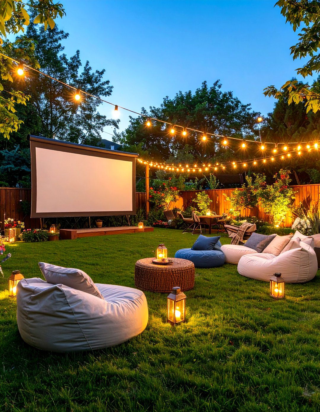 The Outdoor Movie Theater Garden - 30 garden decor ideas
