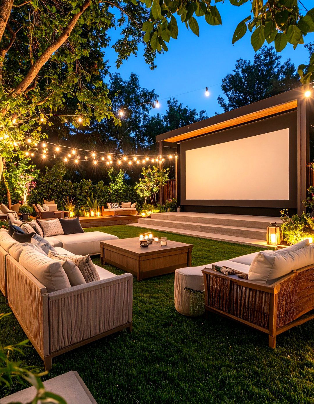 The Outdoor Movie Theater Garden - 30 landscape design and build ideas