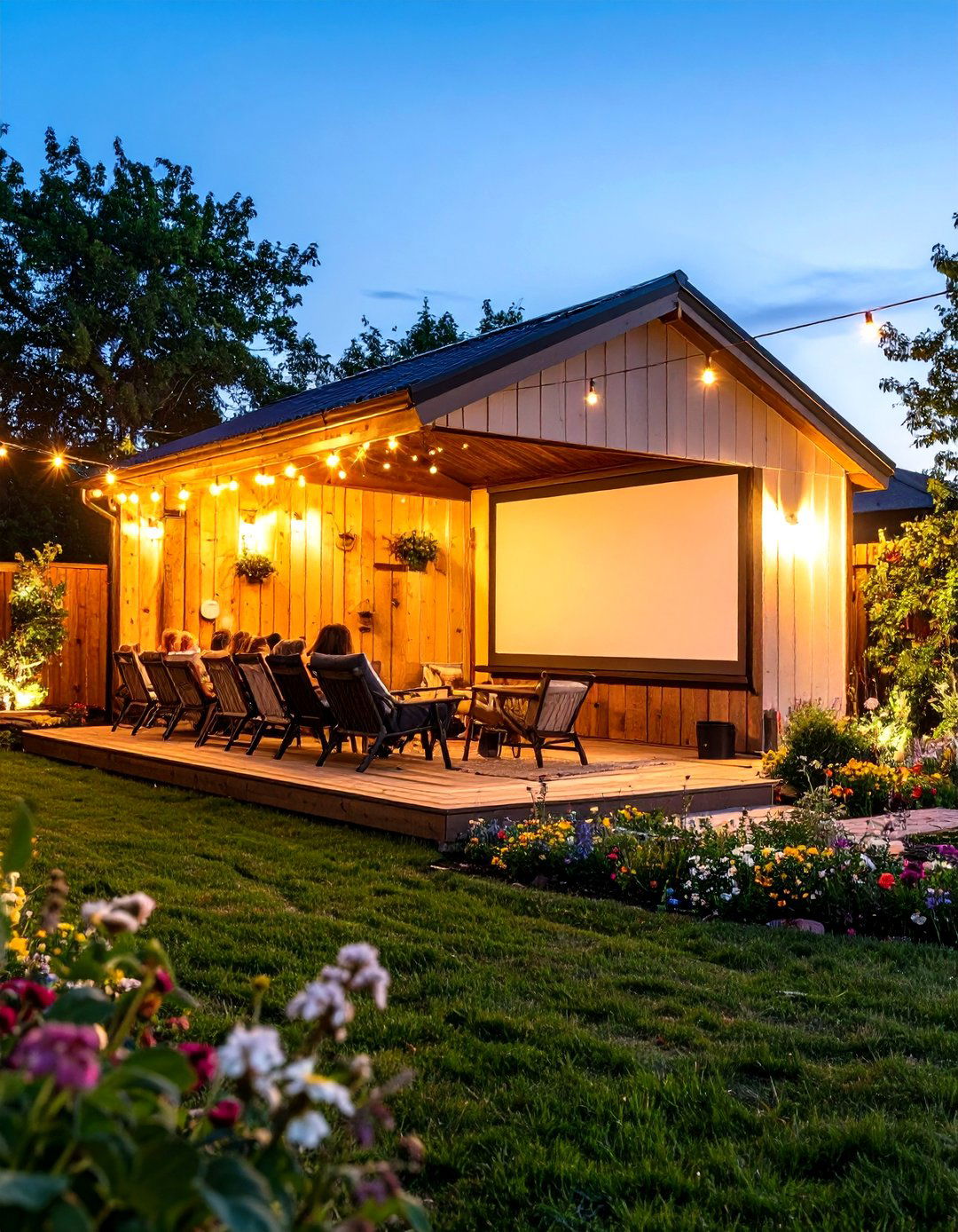 The Outdoor Movie Theater Garden Shed - 30 garden shed ideas