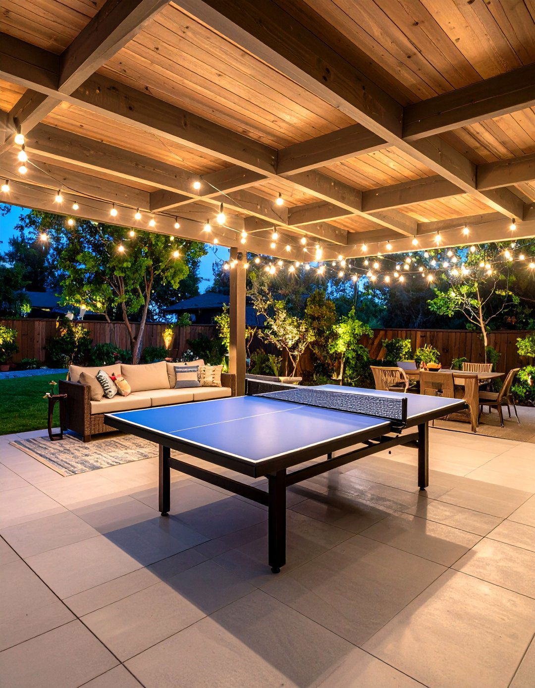 The Outdoor Patio Game Room - 30 family game room ideas
