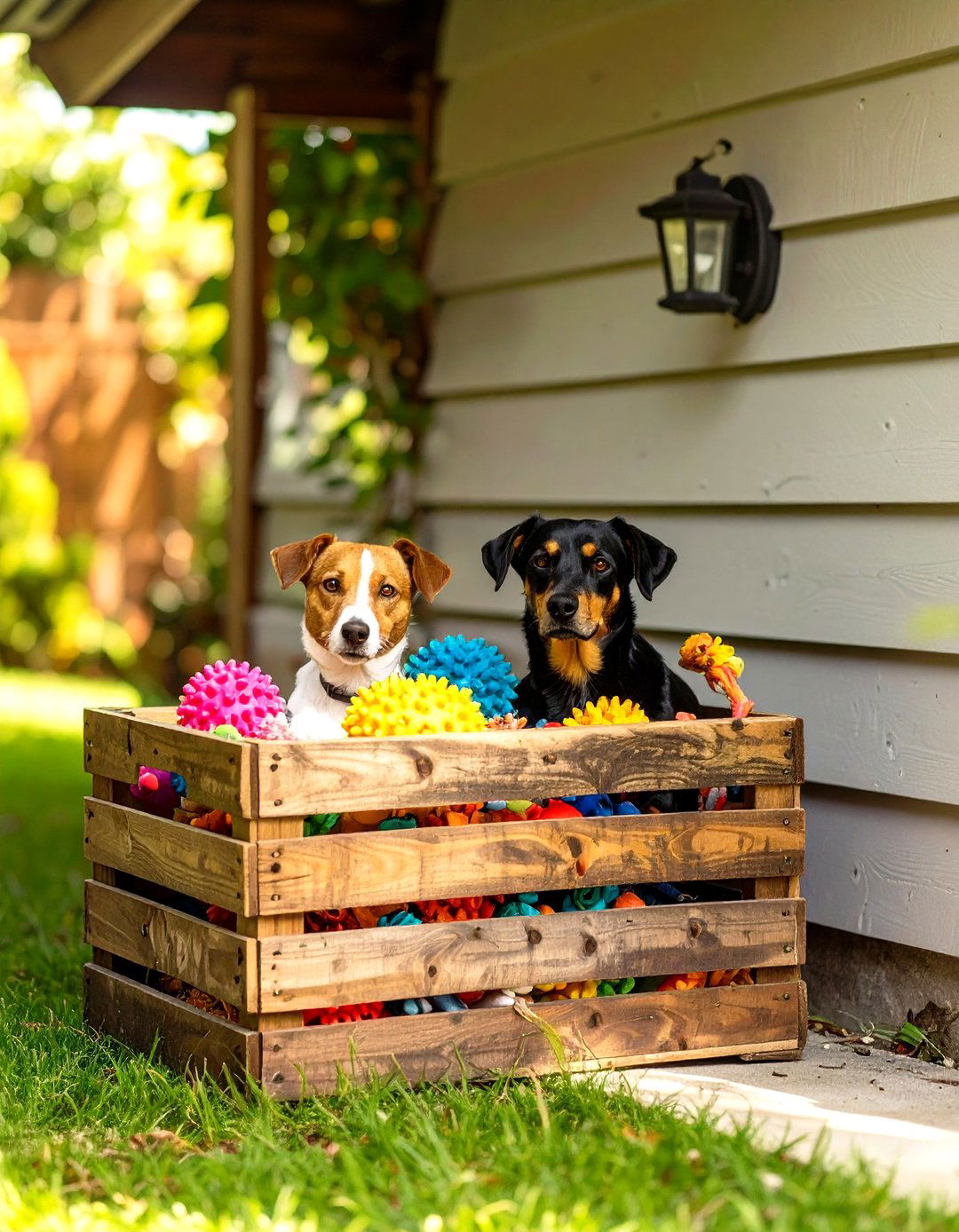 The Outdoor Toy Box Station - 30 dog-friendly backyard ideas on a budget