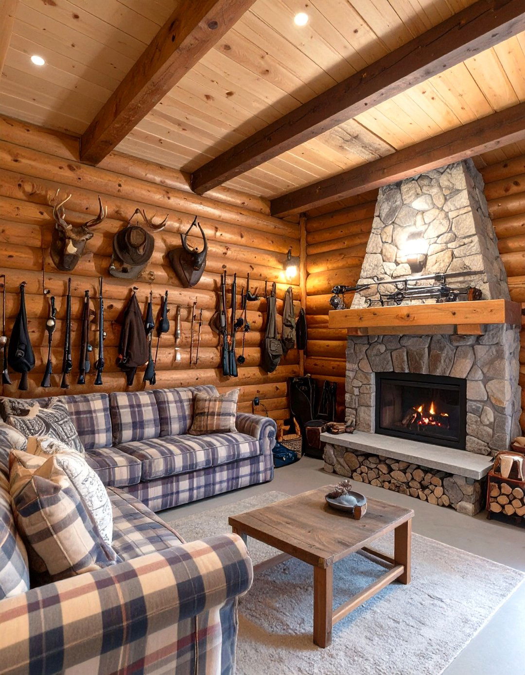 The Outdoorsmans Lodge Garage - 30 man cave ideas garage
