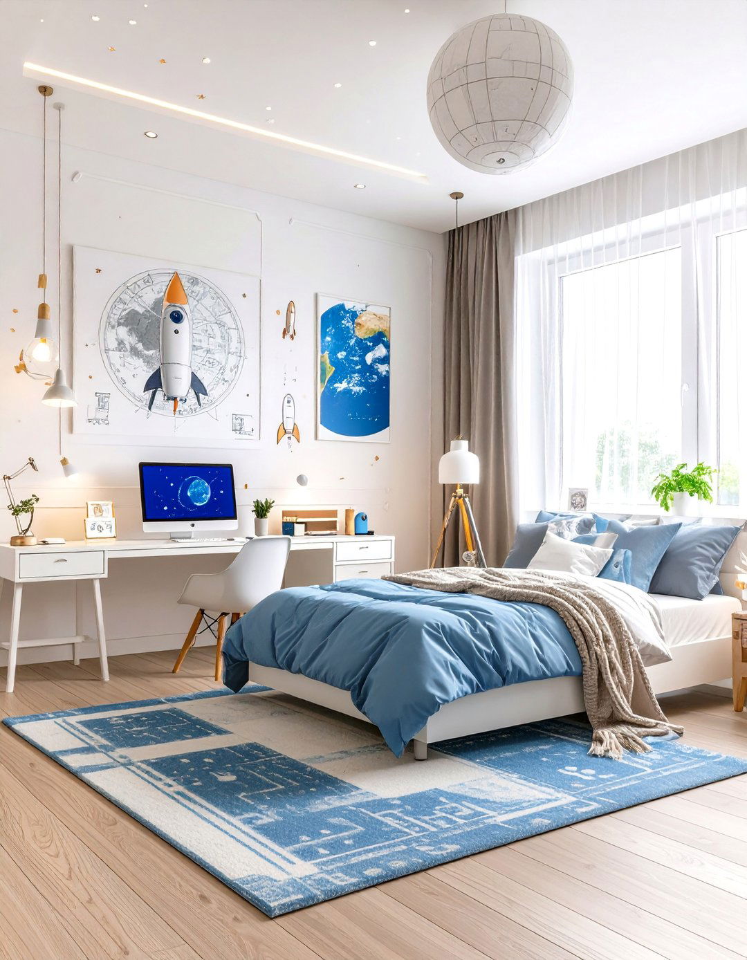 The Outer Space Mission Control Bedroom - 30 7 year old boy bedroom ideas