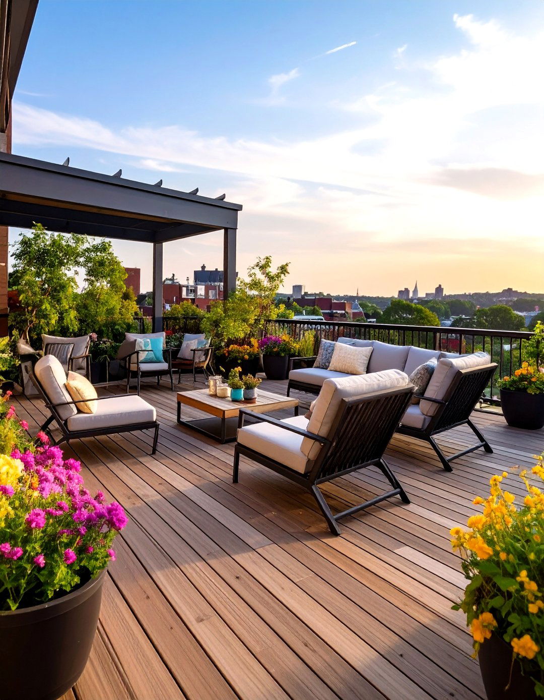 The Over Garage Deck Retreat - 30 backyard hardscape ideas