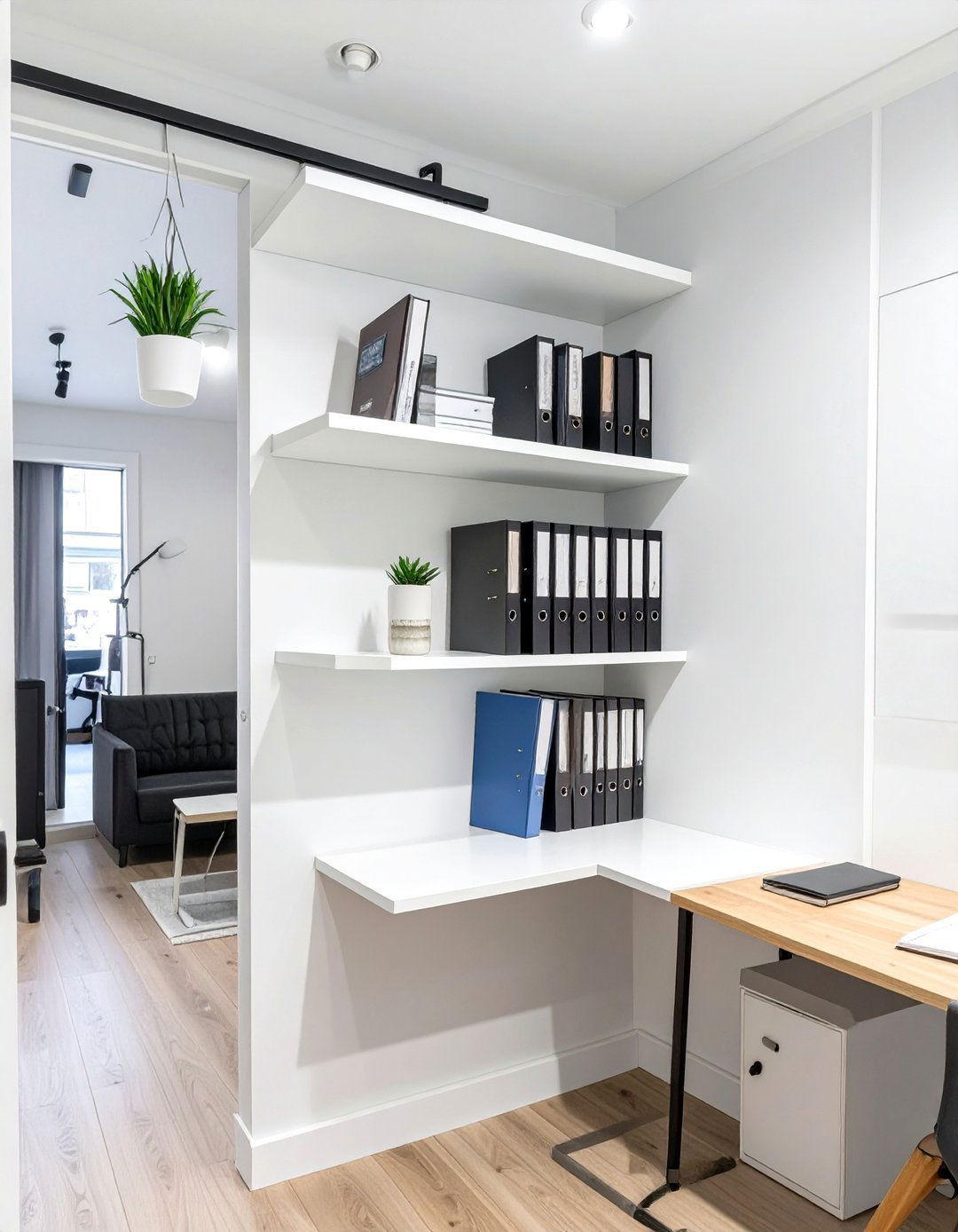 The Over the Door Storage Unit - 30 office shelving ideas