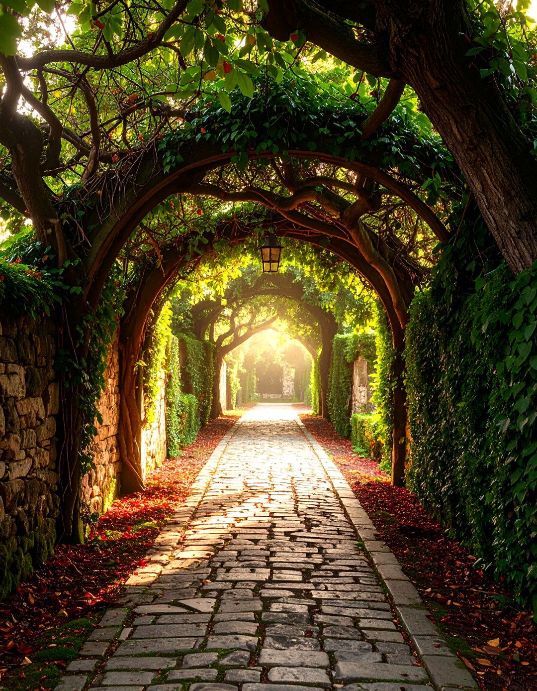 The Overgrown Romantic Driveway Entrance - 30 driveway entrance landscaping ideas