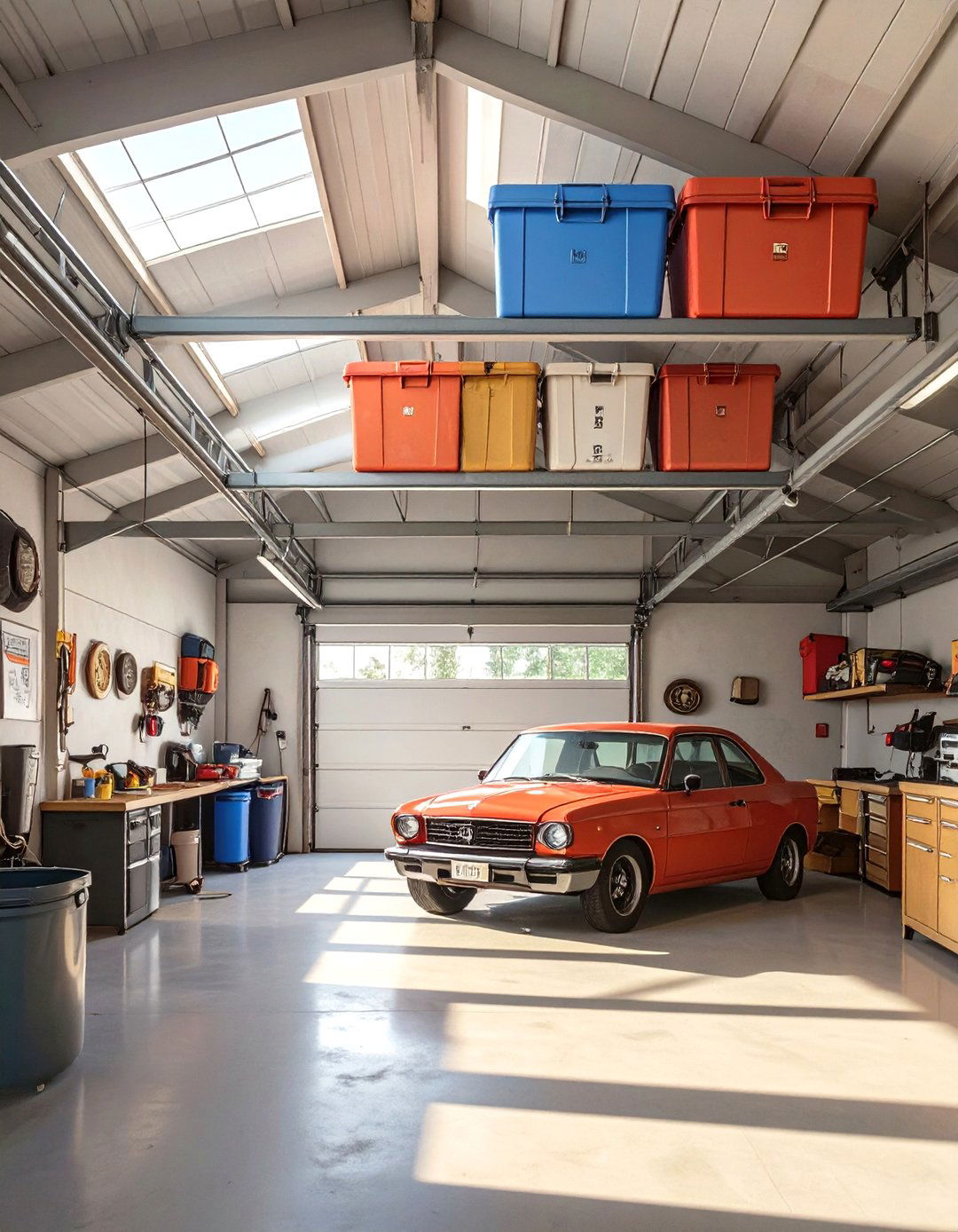 The Overhead Storage Maximizer Garage - 30 organize garage ideas