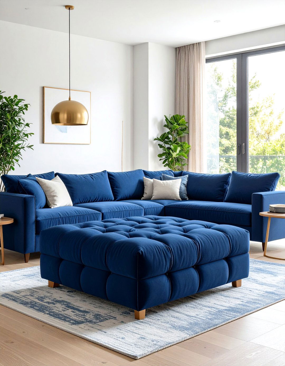 The Oversized Ottoman Centerpiece - 30 living room seating ideas
