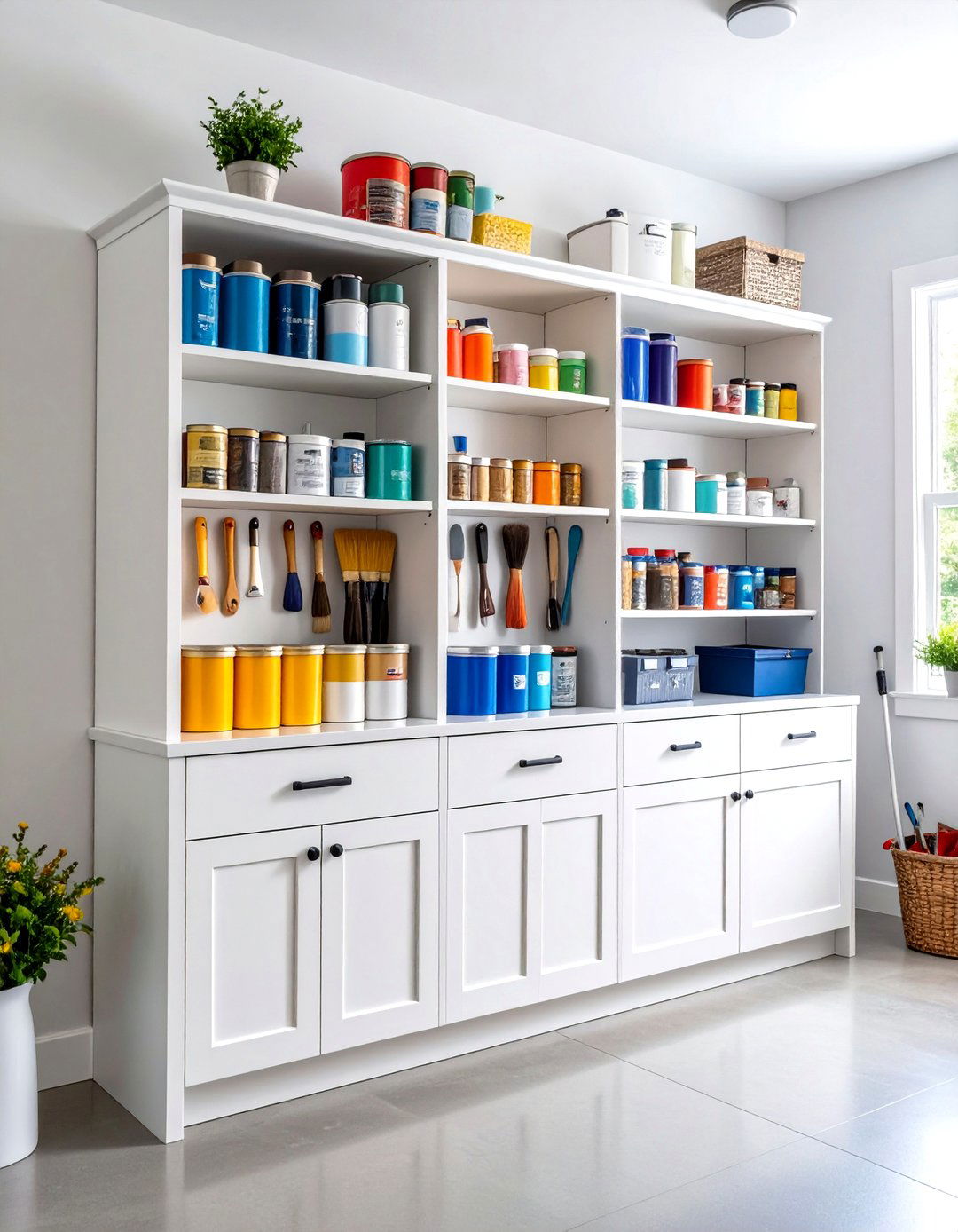 The Paint Supply Storage Cabinet - 30 garage storage ideas diy