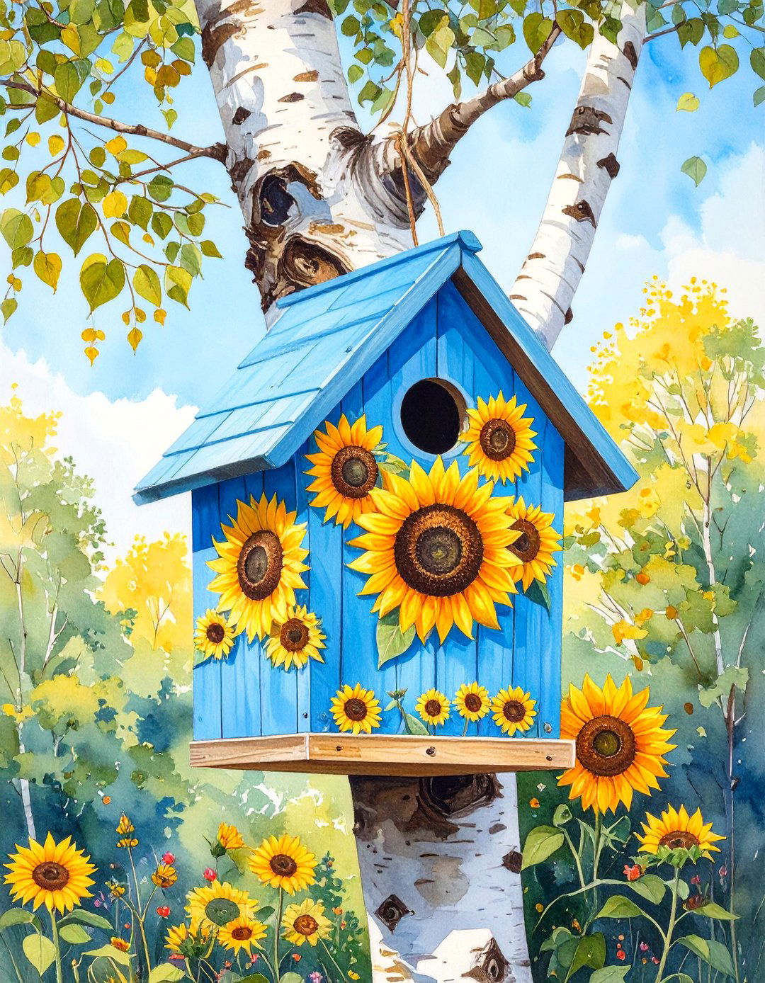 The Painted and Patterned Bird House - 30 bird house design ideas