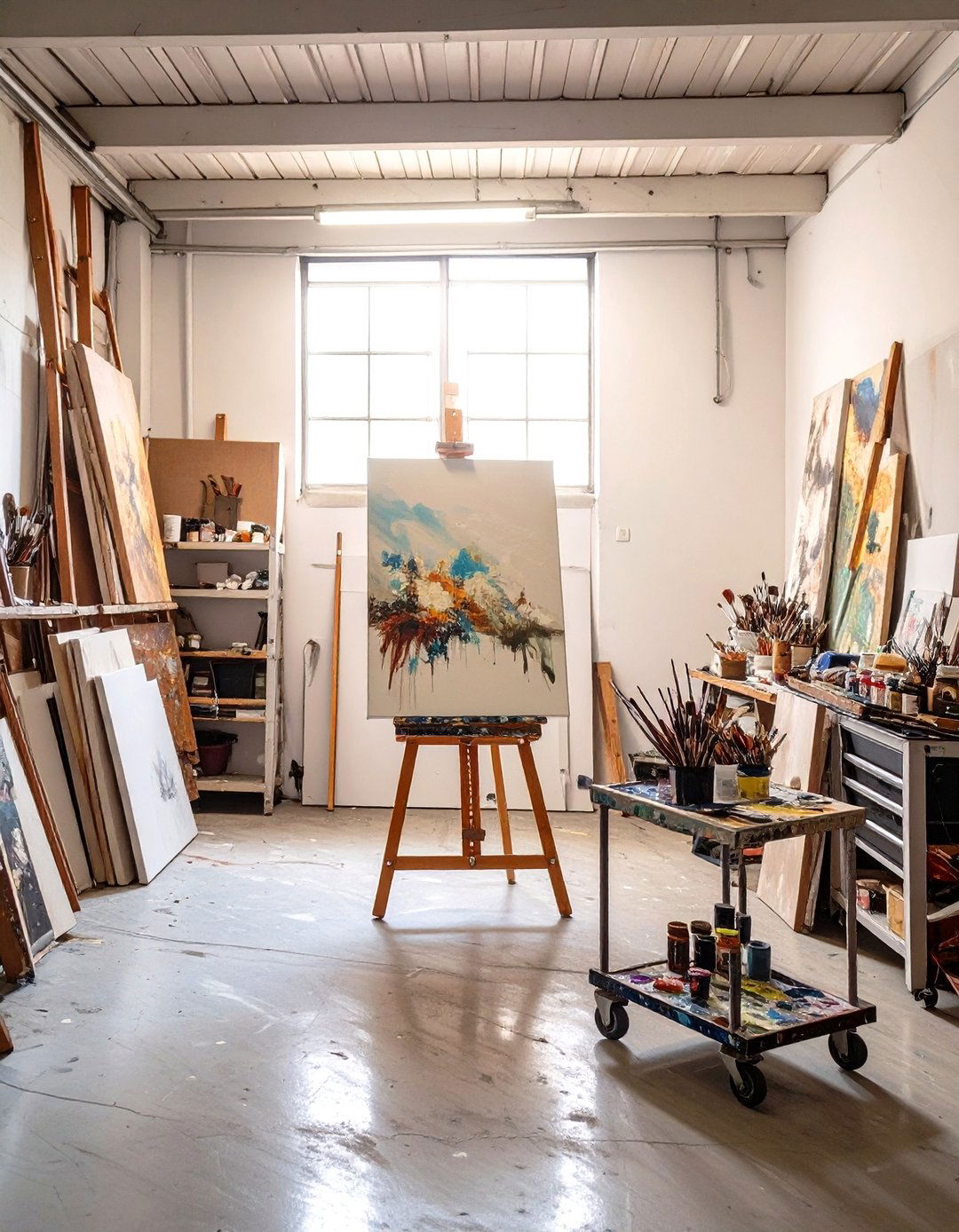 The Painters Studio Garage Conversion - 30 diy garage workshop ideas