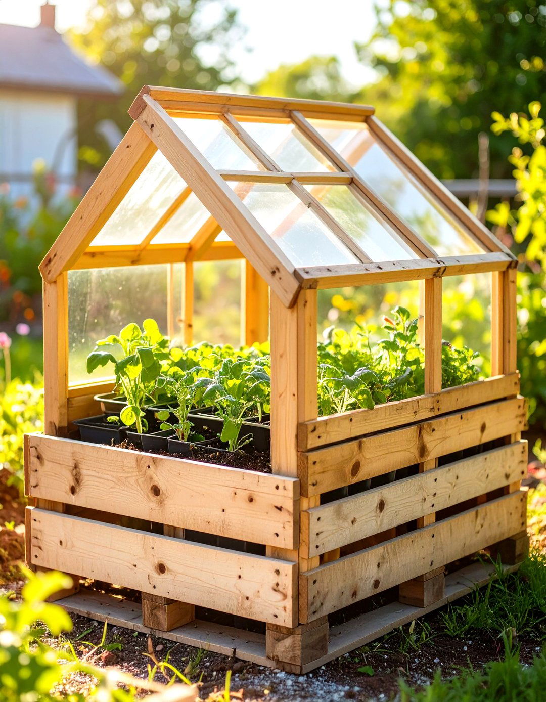 The Pallet Garden Cold Frame - 30 homemade pallet garden designs