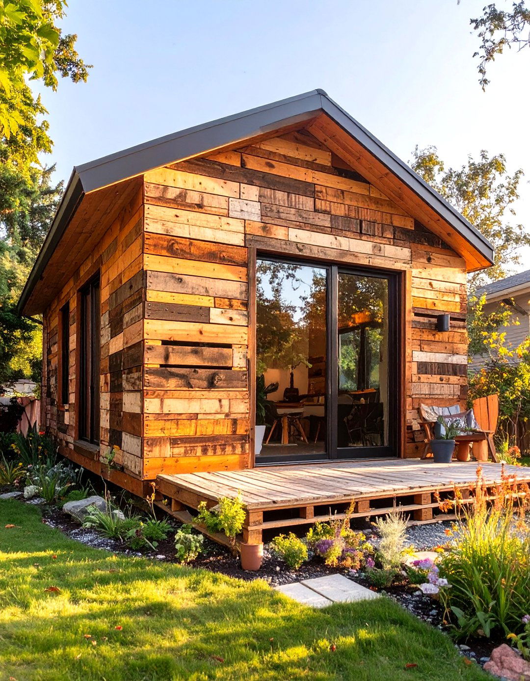 The Pallet Wood Cladding Home - 30 low cost small house design ideas
