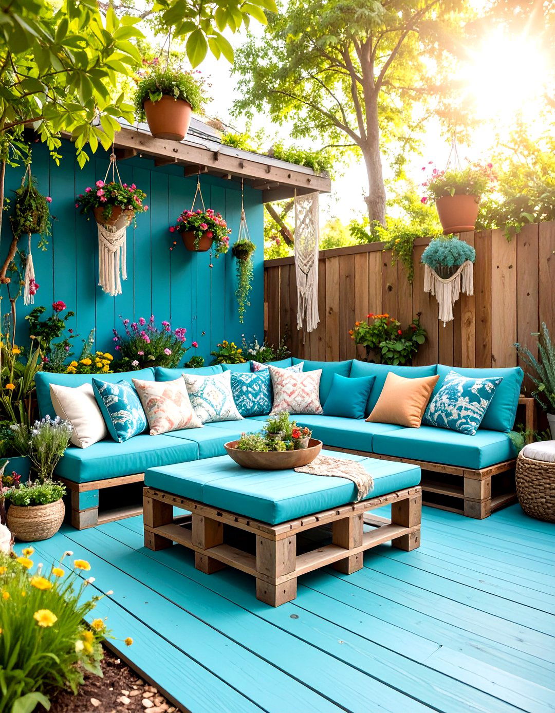 The Pallet Wood Paradise Patio - 30 diy patio ideas on a budget