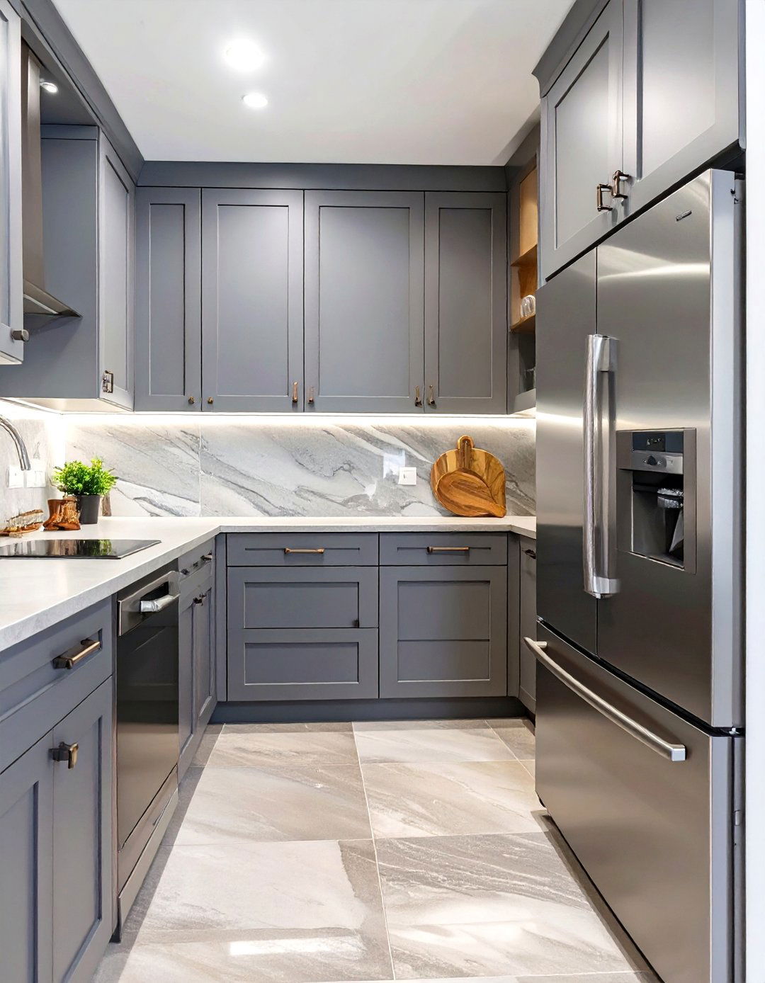 The Paneled Appliances Kitchen - 30 lowes kitchen design ideas