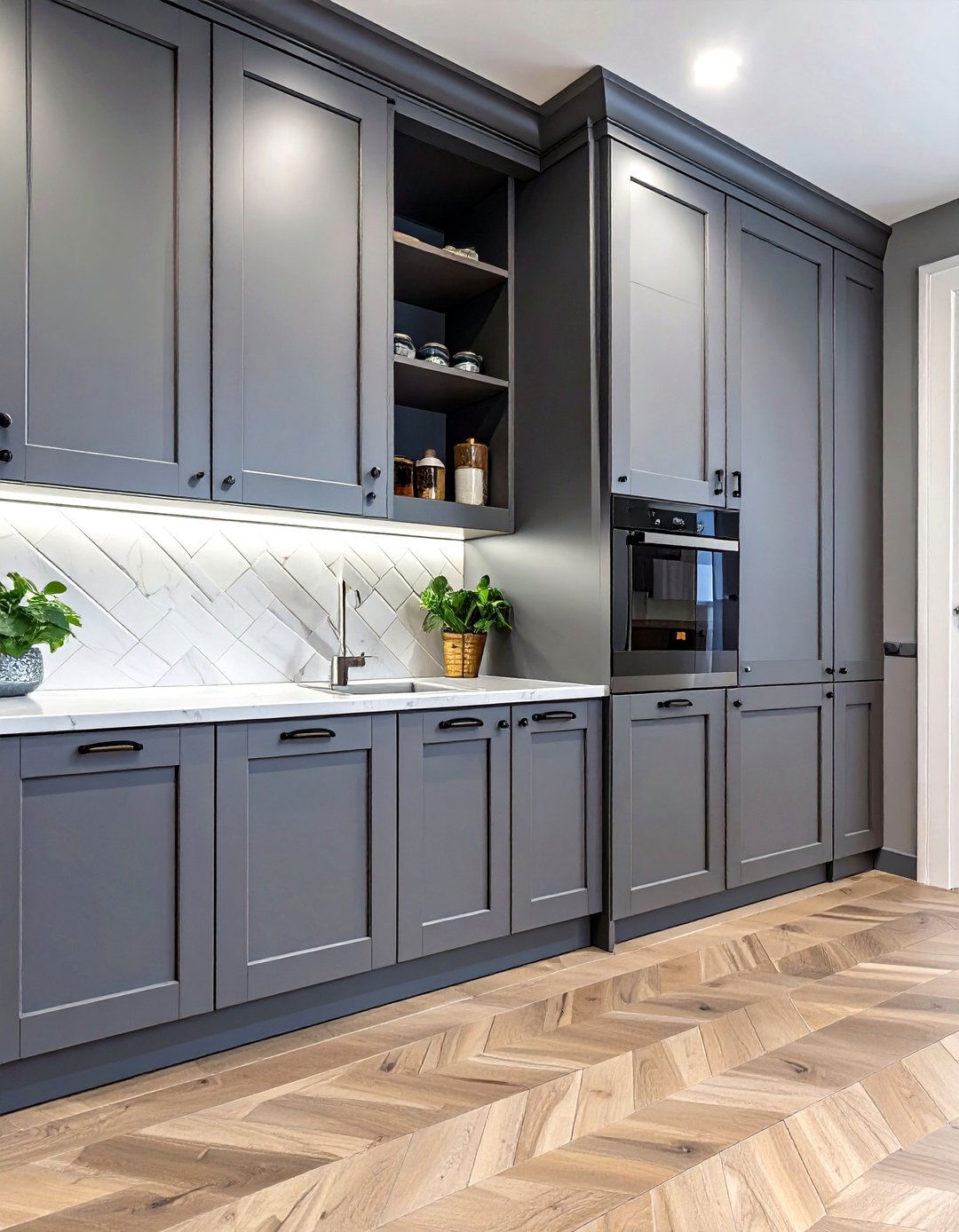 The Paneled Wall Secret Pantry - 30 hidden small walk in pantry ideas