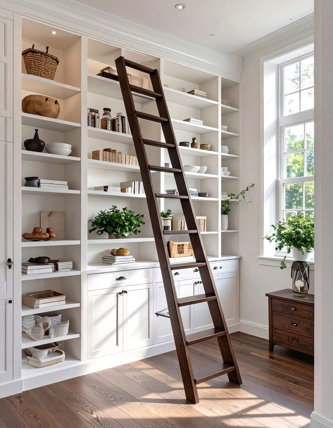 The Pantry with Library Ladder - 30 organize pantry ideas
