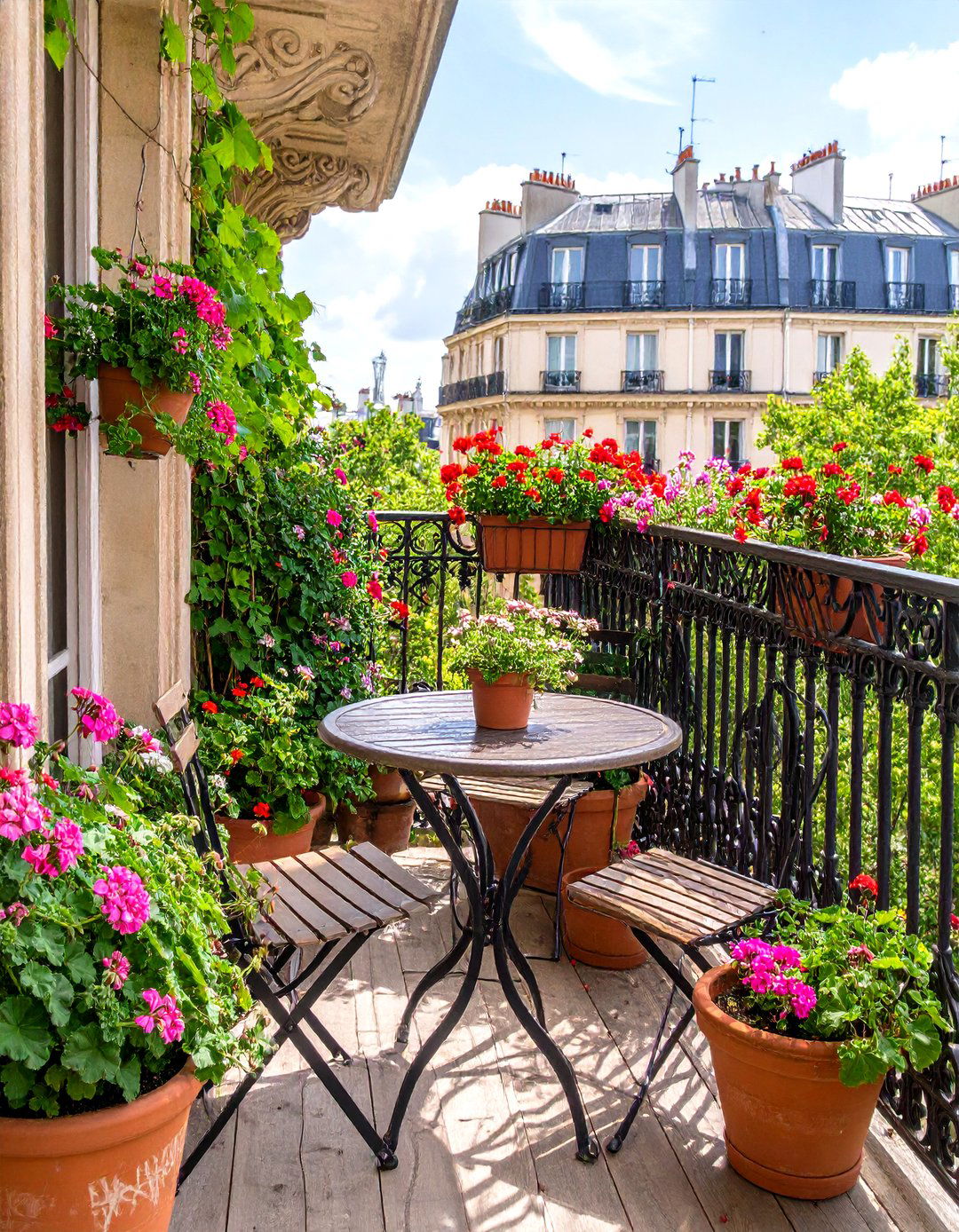 The Parisian Balcony Garden Design - 30 french interior design ideas