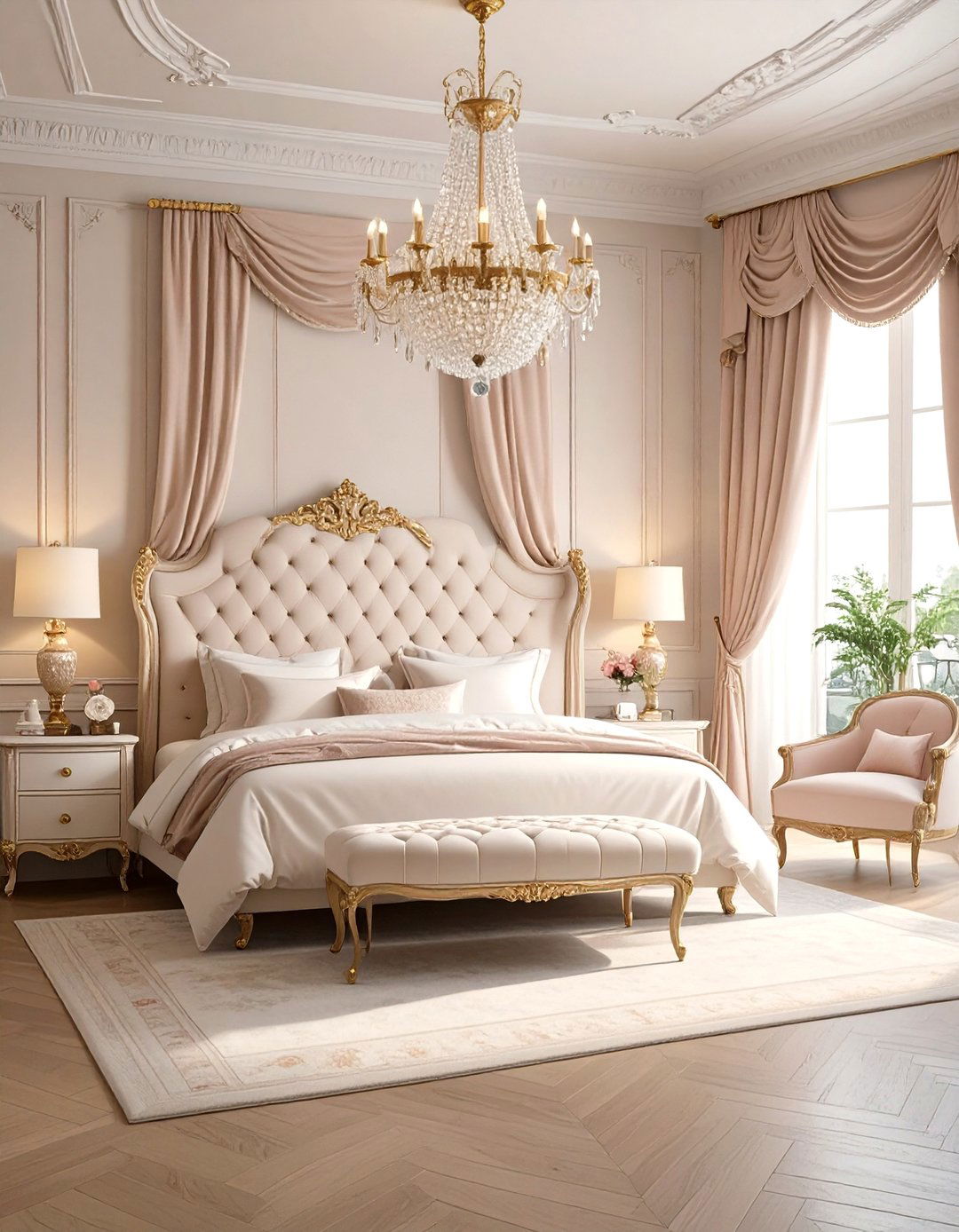 The Parisian Chic Bedroom - 30 luxury bedroom interior design ideas