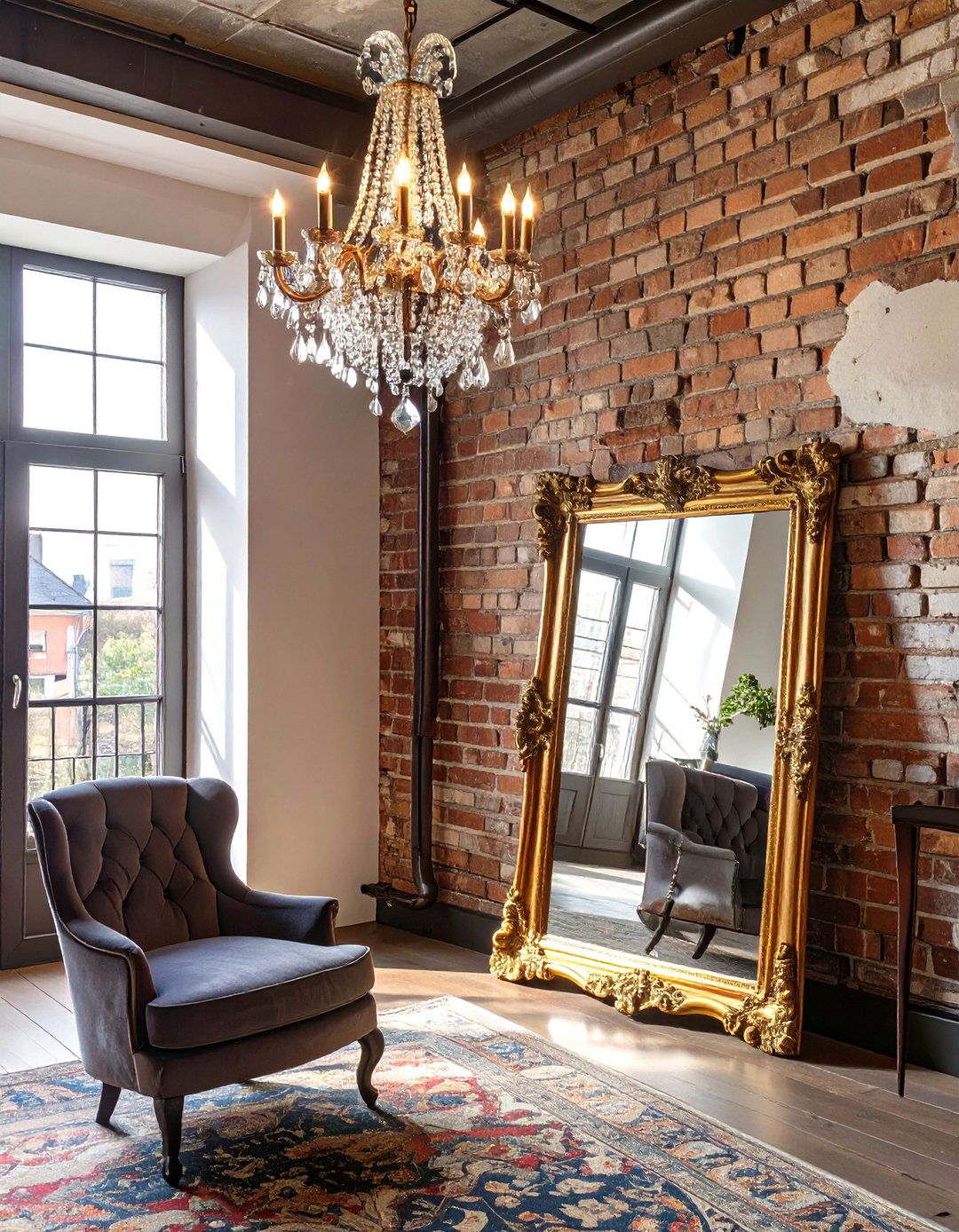 The Parisian Chic Industrial Apartment - 30 ai industrial loft design ideas