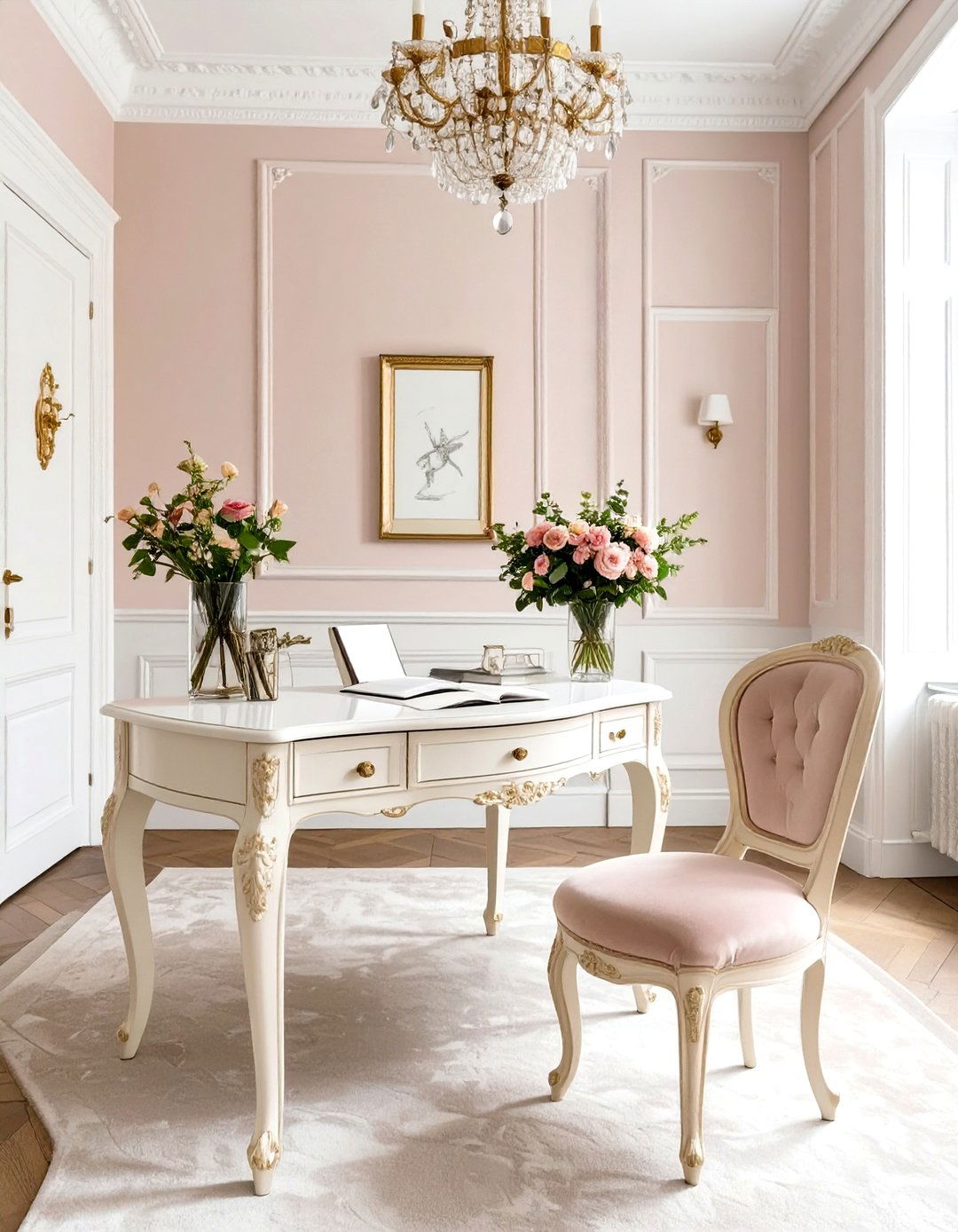 The Parisian Elegance Nook - 30 home office ideas for her