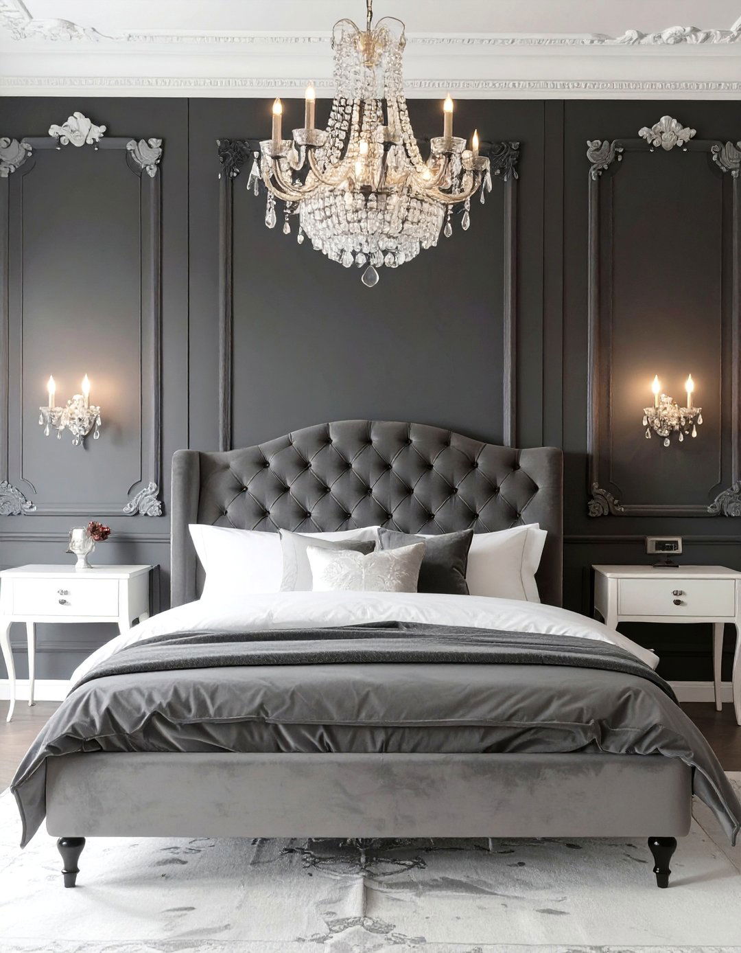 The Parisian Noir Bedroom - 30 dark romantic bedroom ideas