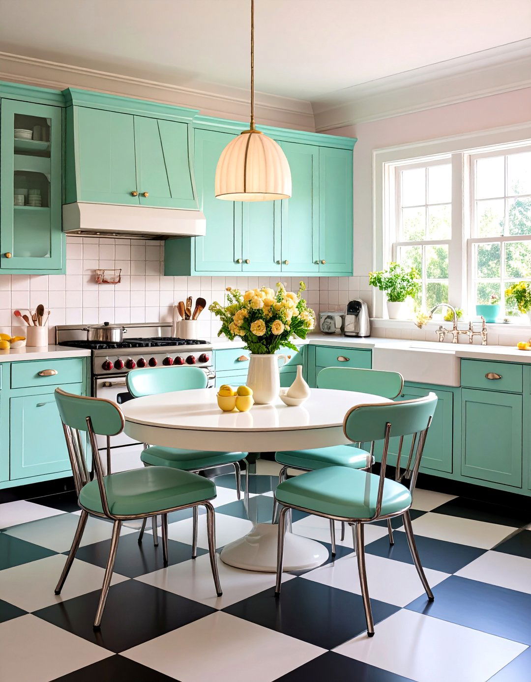 The Pastel Dream Kitchen - 30 1950s interior design ideas