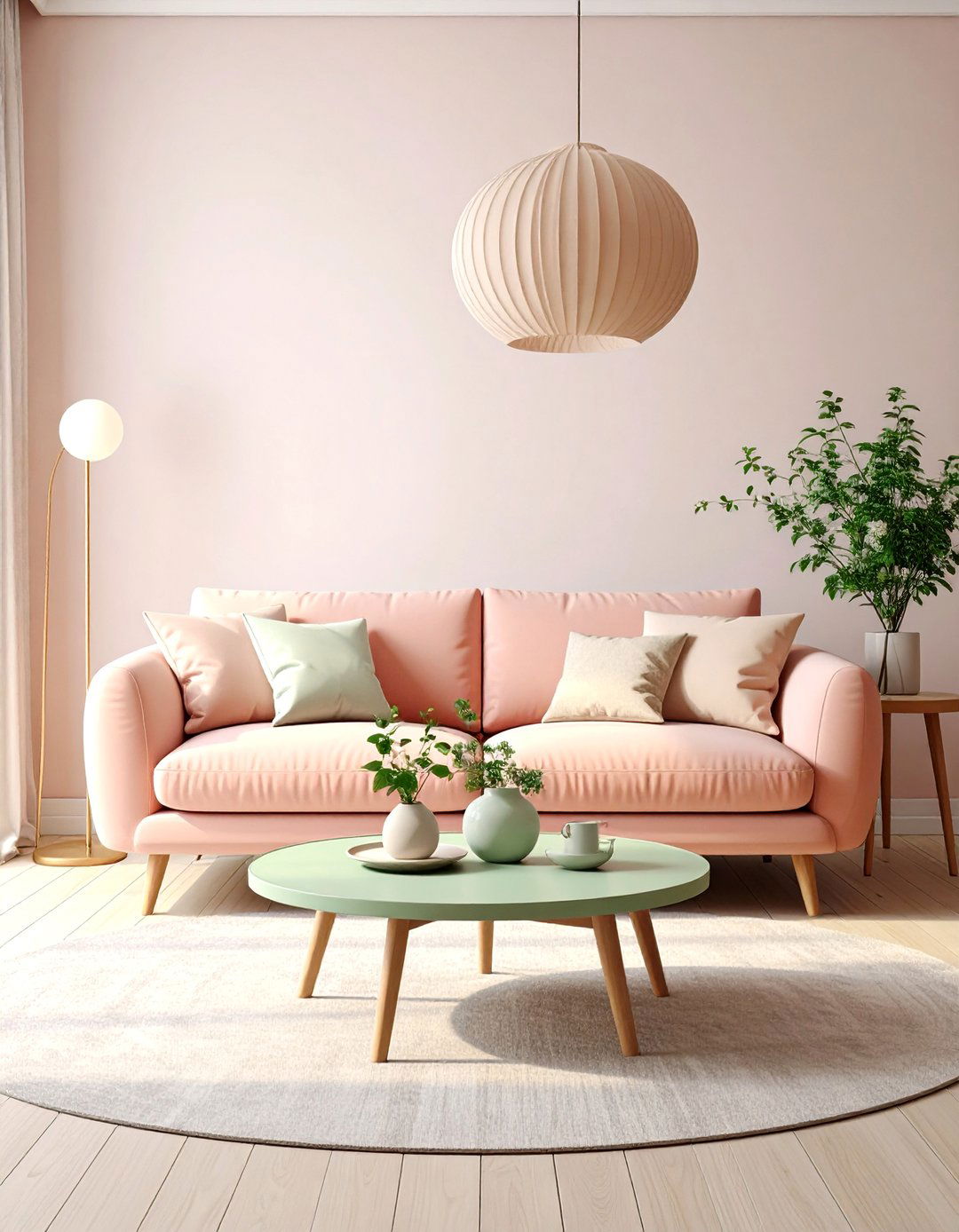 The Pastel Paradise Living Room - 30 80s interior design ideas