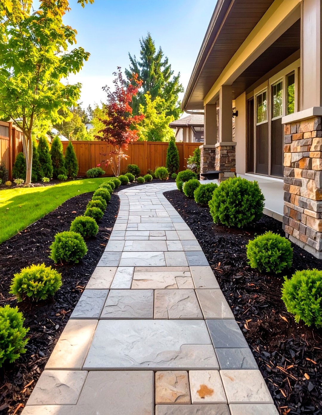 30 Low Maintenance Front Yard Landscaping Ideas With Rocks and Mulch ...