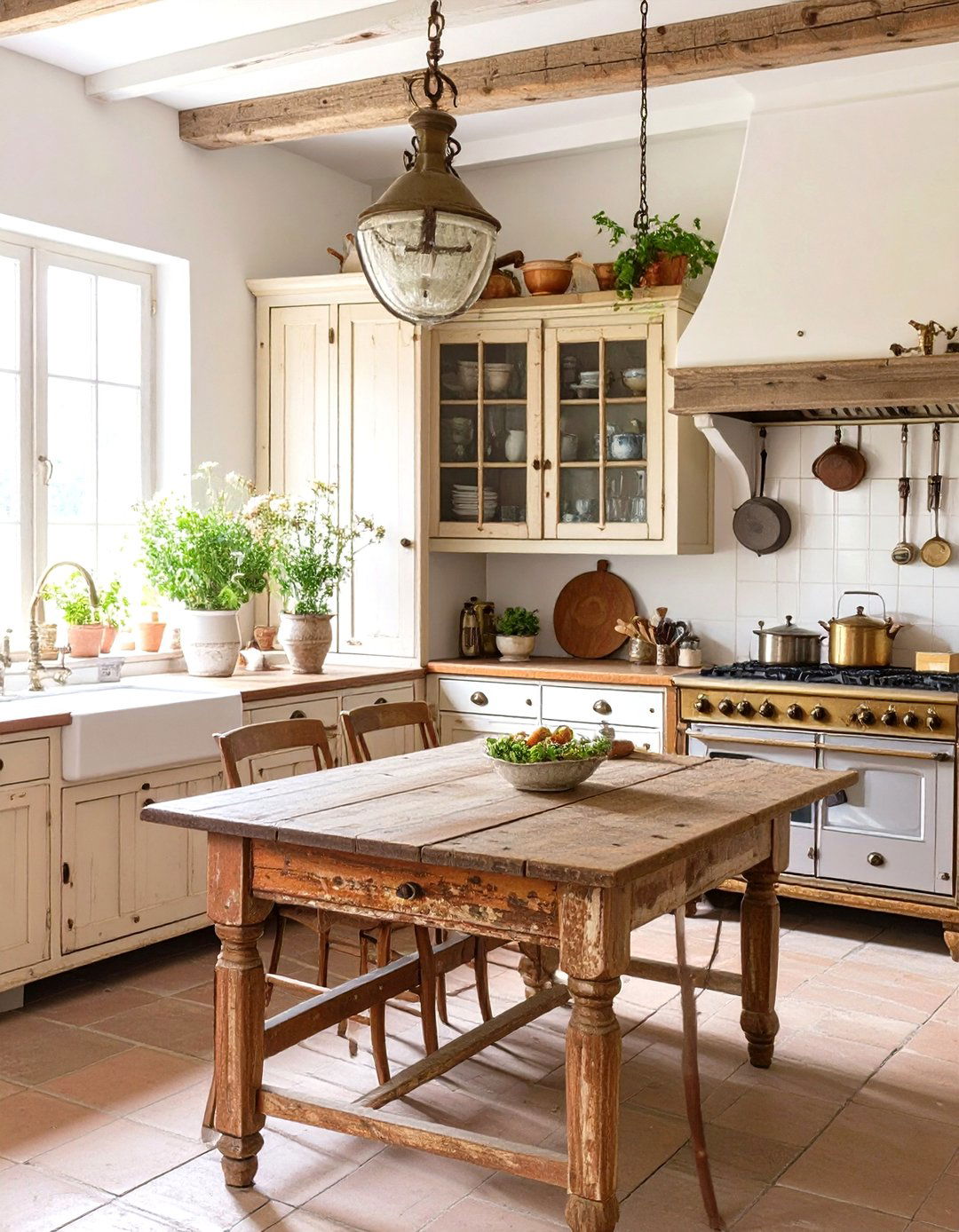 The Patina and Antiques Kitchen - 30 french country kitchen ideas