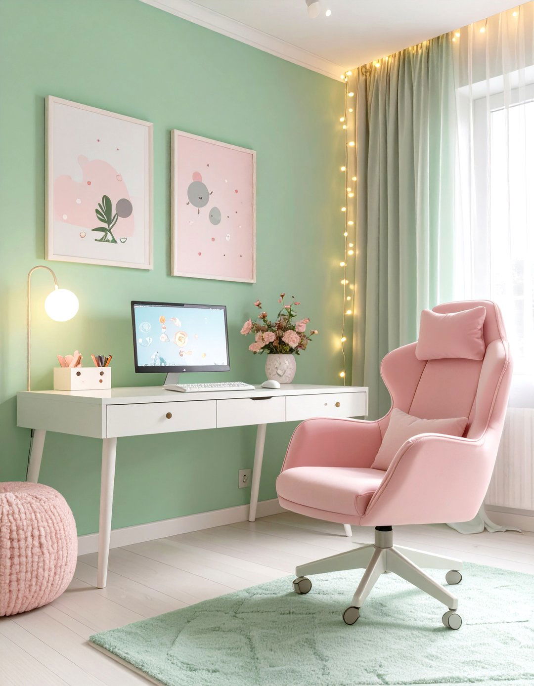 The Peaceful Pastel Game Room - 30 game room design ideas