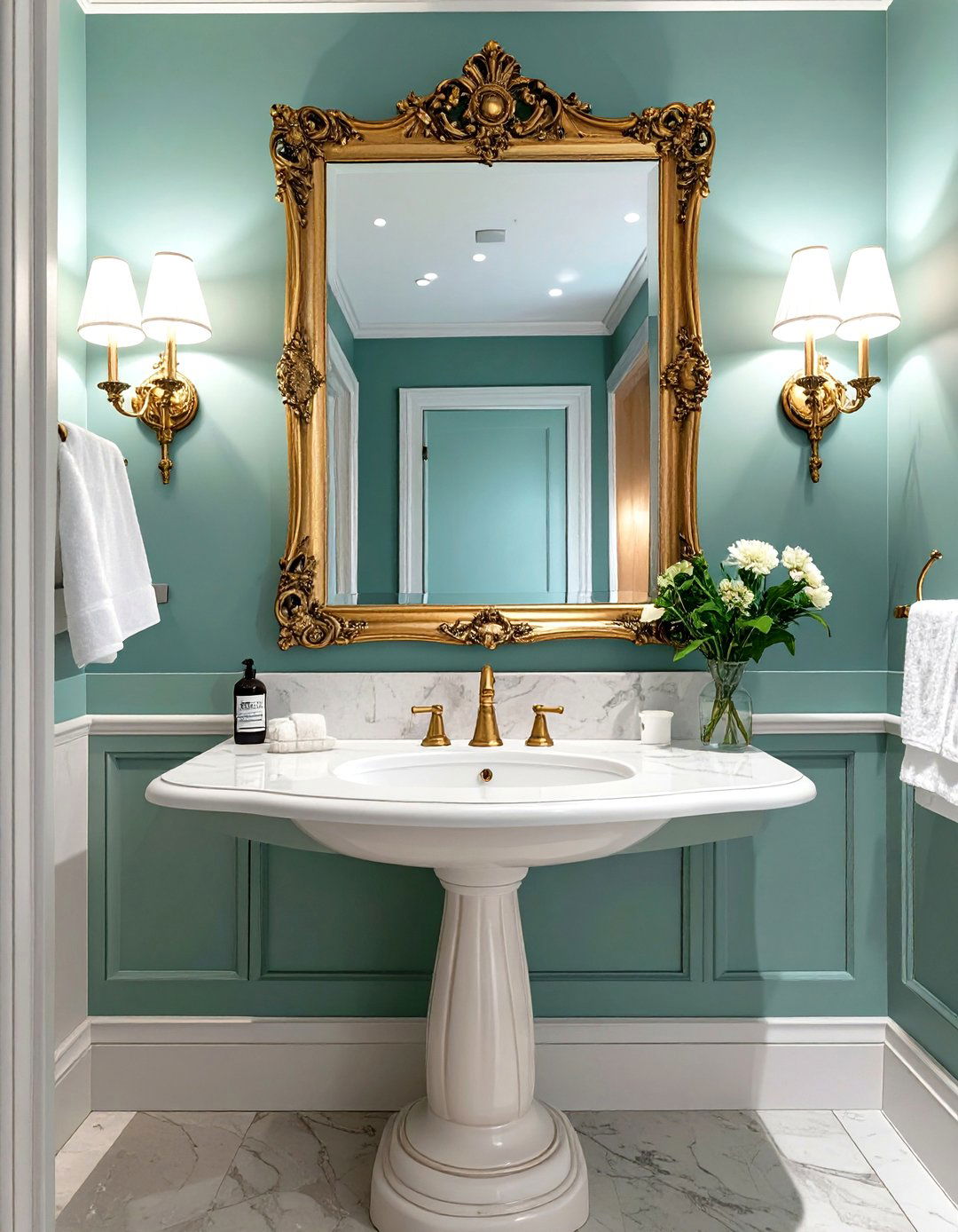 The Pedestal Sink Bathroom - 30 classic bathroom design ideas