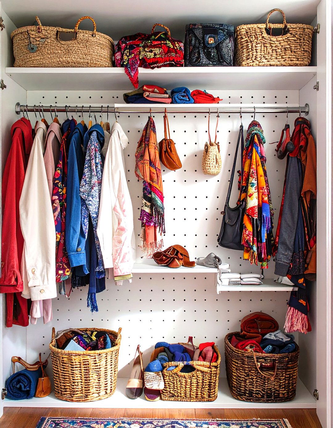 The Pegboard Perfection Closet - 30 narrow closet ideas