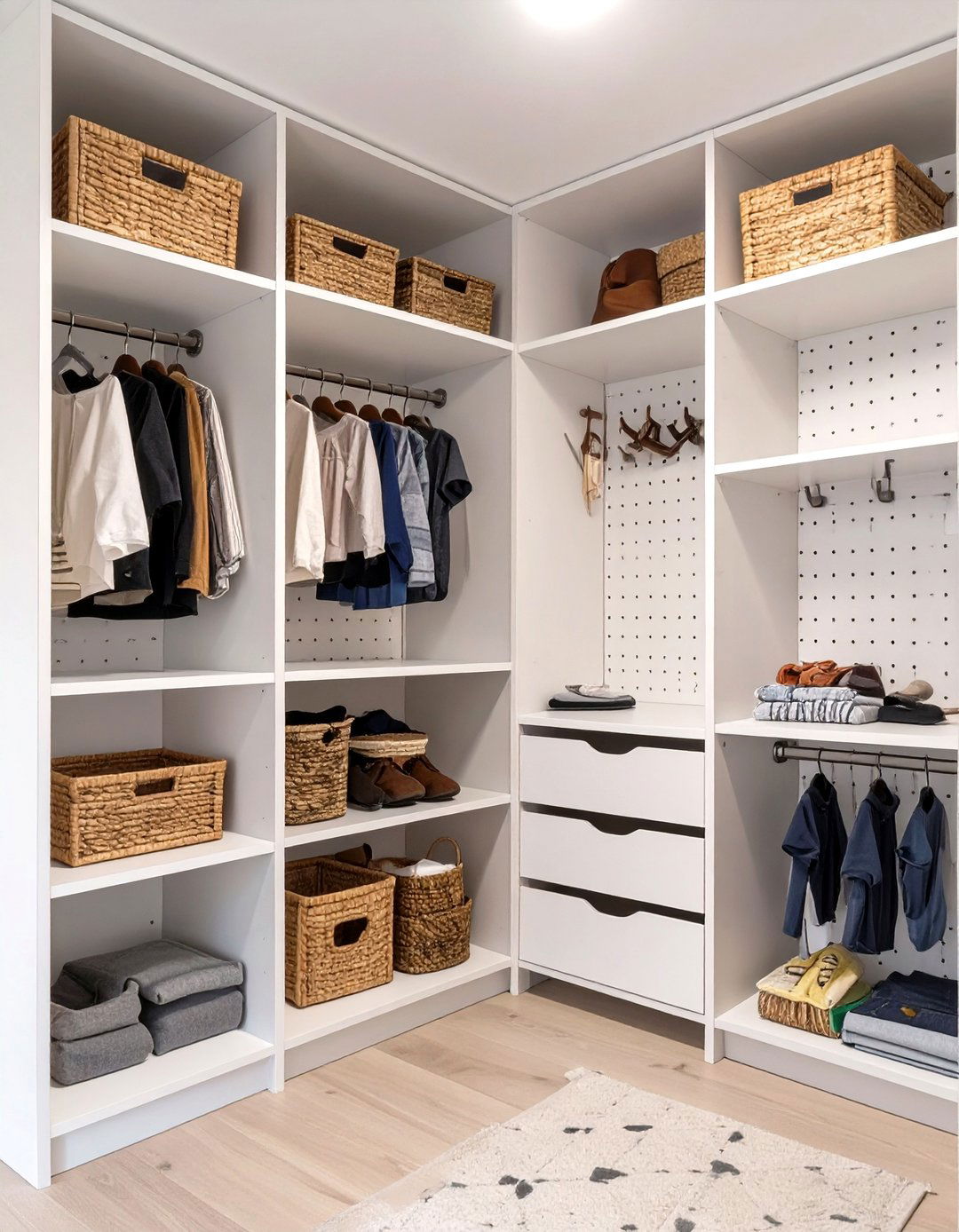 The Pegboard Powerhouse Kids Closet - 30 kids closet ideas
