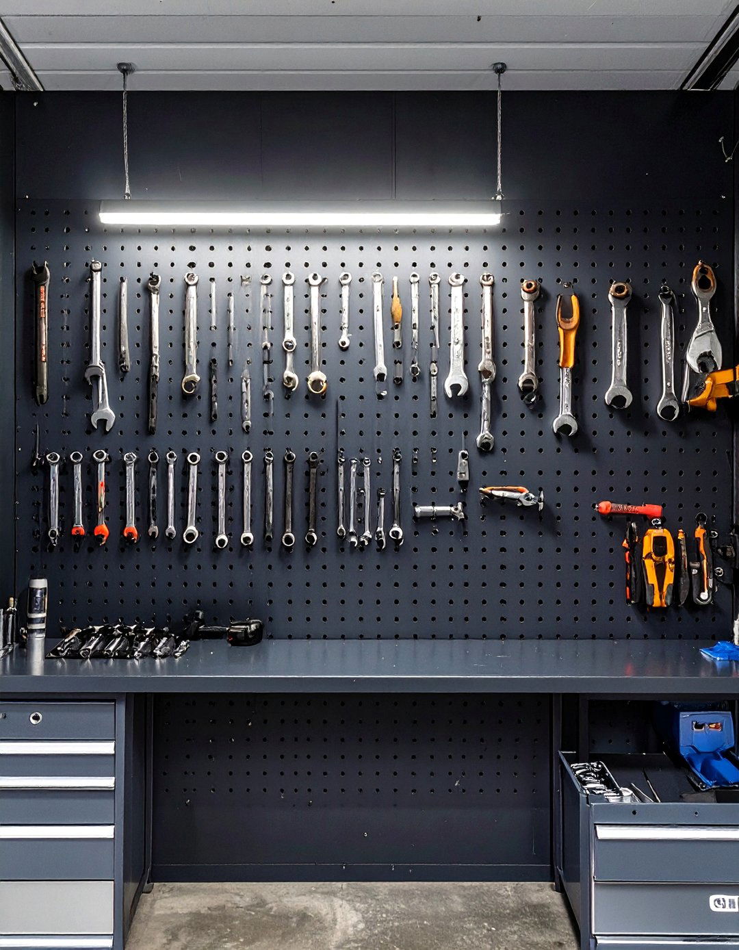 The Pegboard Wall Garage Closet - 30 garage closet ideas