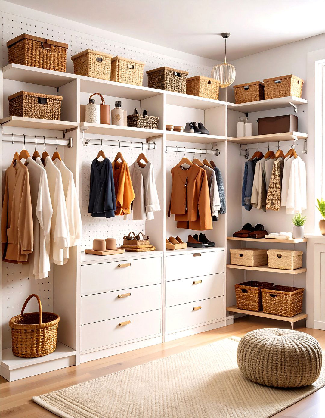 The Pegboard Wall Organizer - 30 diy closet organizer ideas