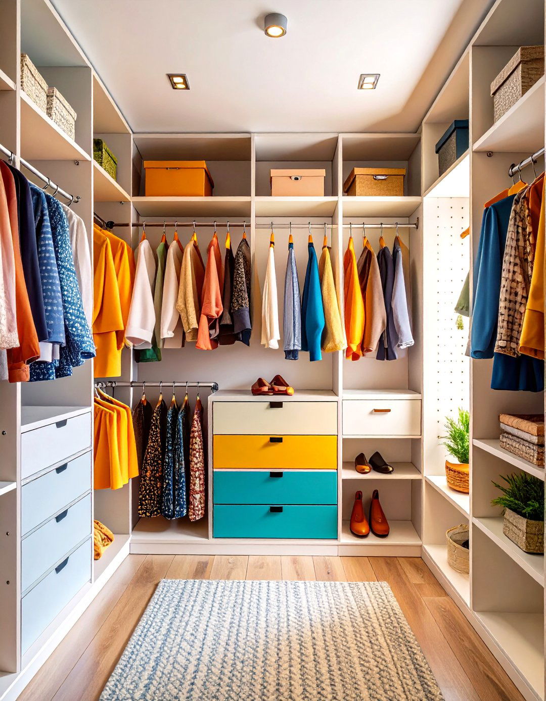 The Pegboard Wall Small Closet System - 30 layout small closet design ideas