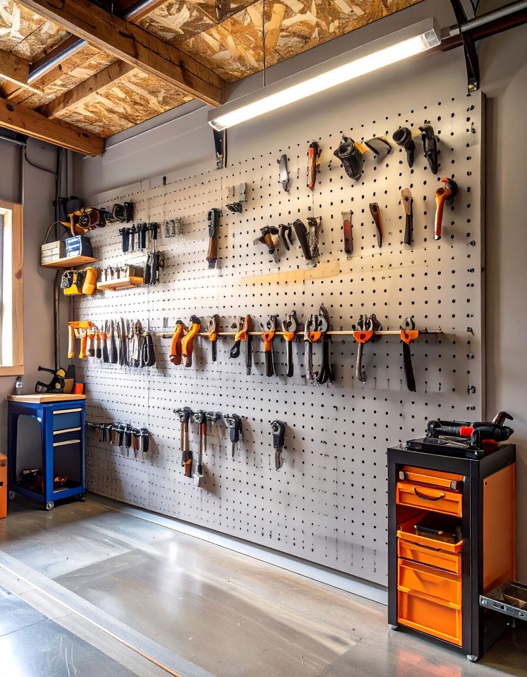 The Pegboard and French Cleat Hybrid - 30 garage pegboard ideas