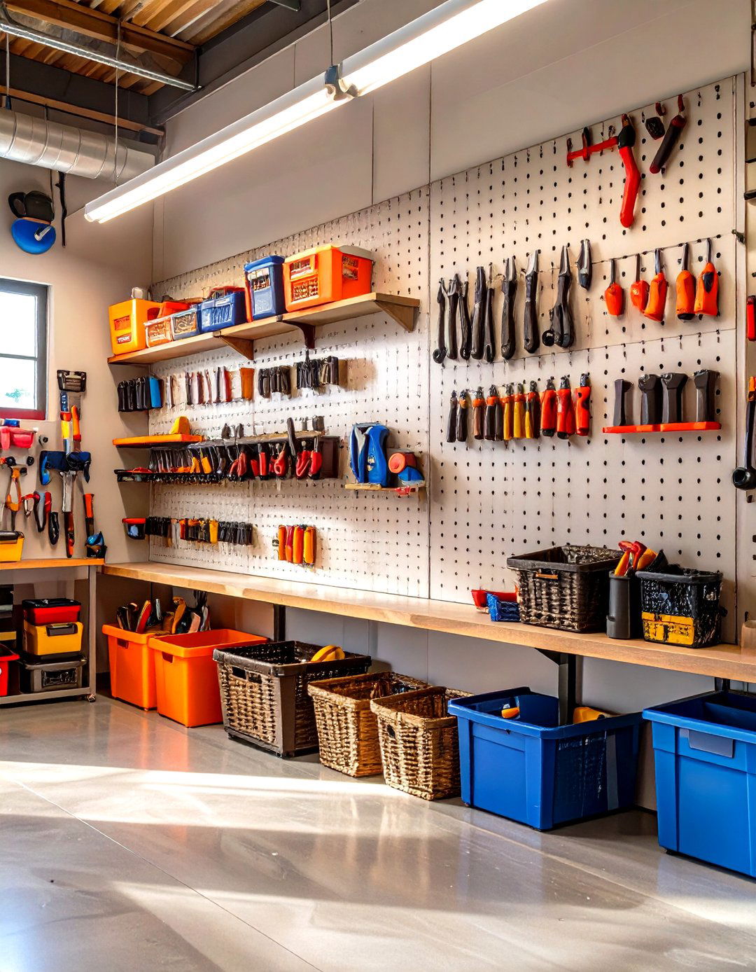 The Pegboard and Slatwall Combination - 30 garage pegboard ideas