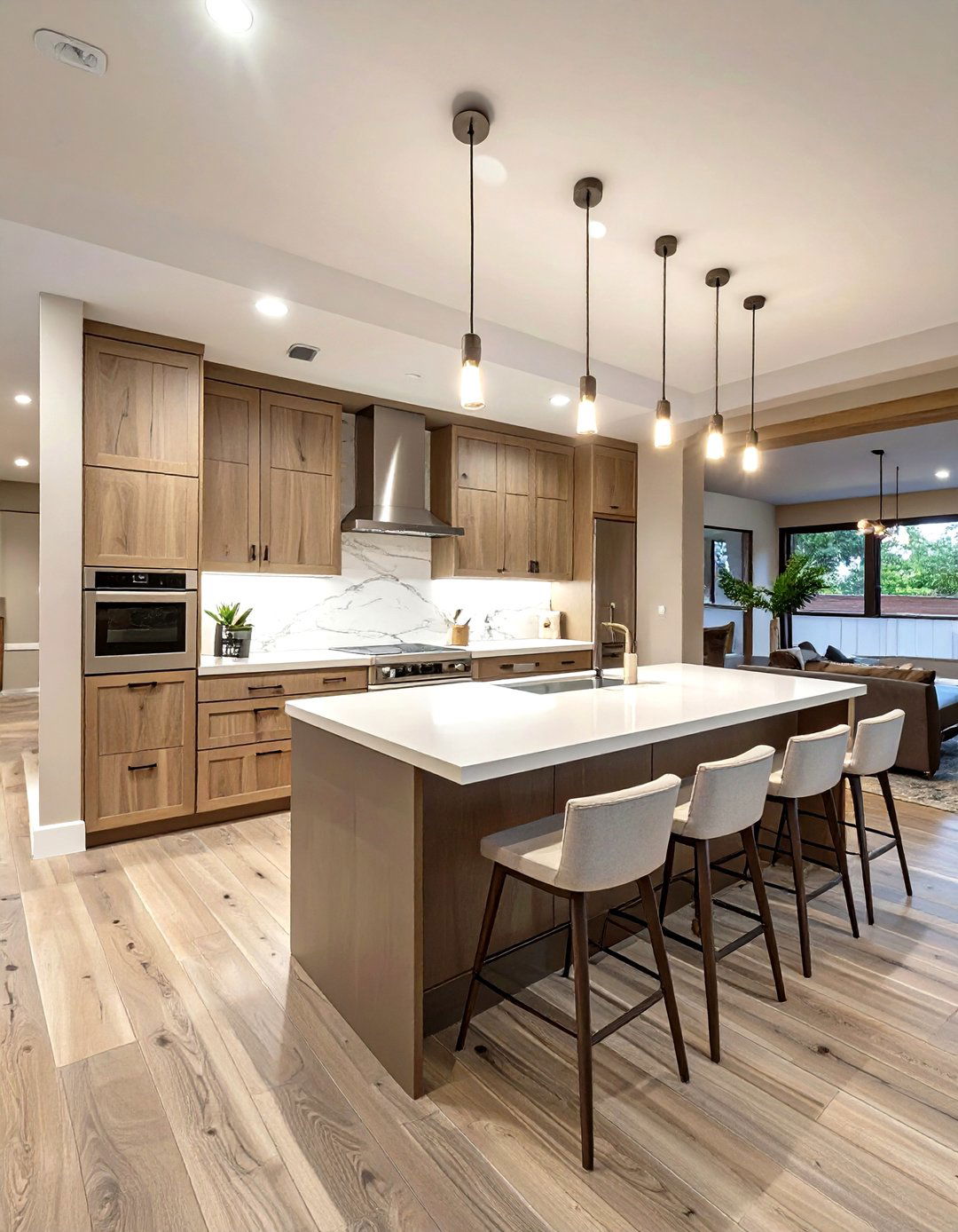 The Peninsula Kitchenette with Seating - 30 basement kitchenette ideas