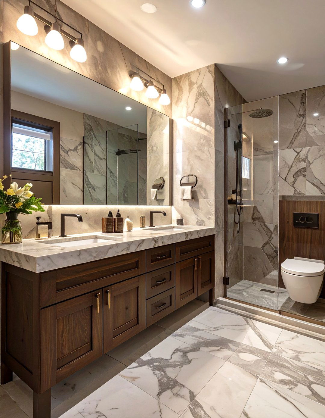 The Peninsula Vanity Bathroom Layout - 30 master bathroom layout ideas